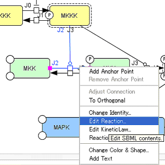 Edit Reaction... context menu